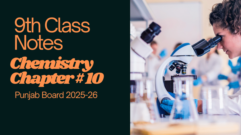 9th Class Chemistry Chapter 10 Solution