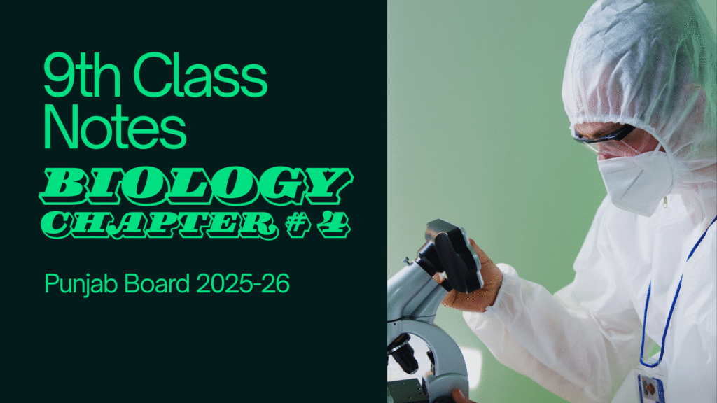 9th Class Biology Chapter 4 Solution