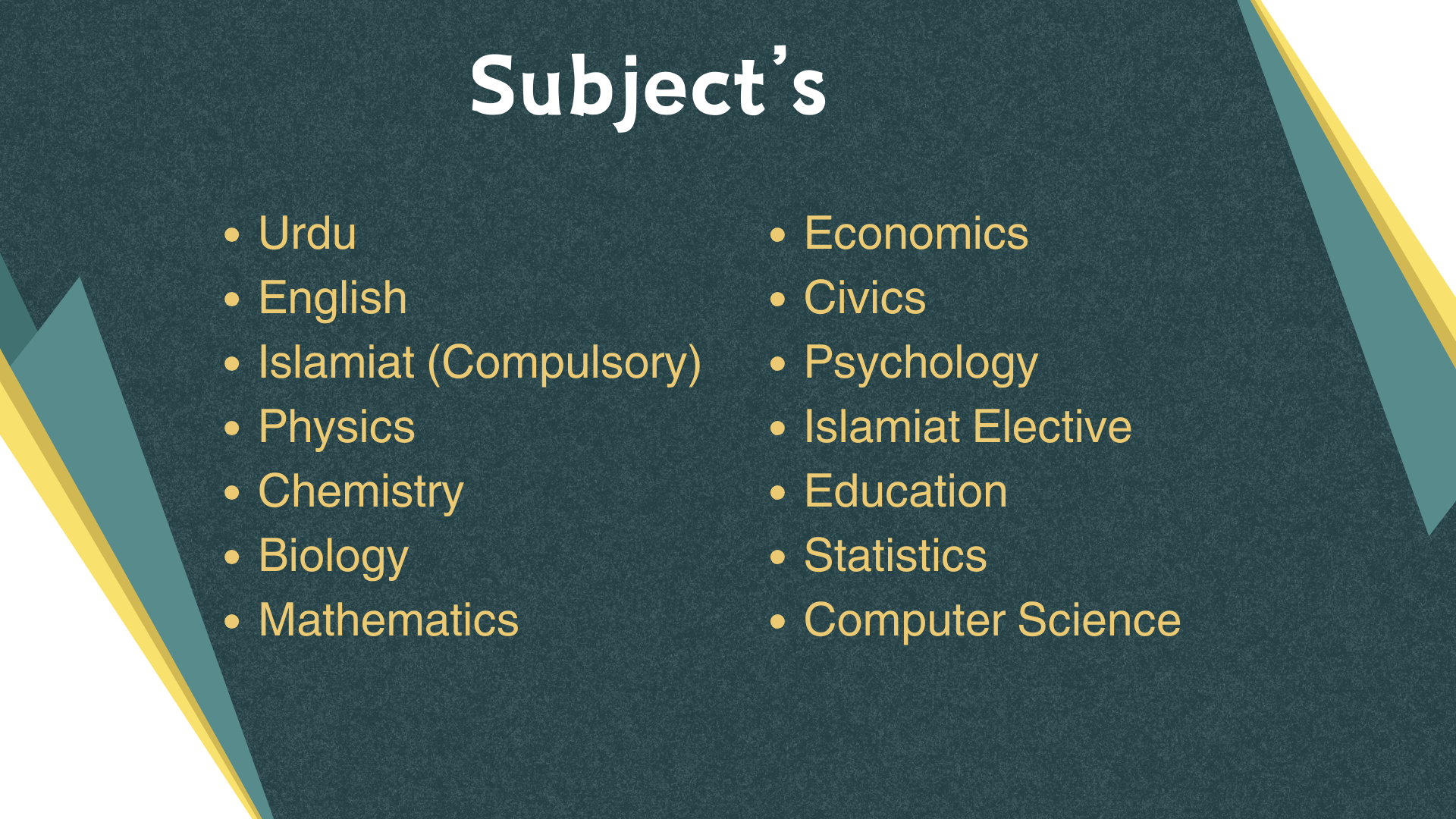 11th Class Notes