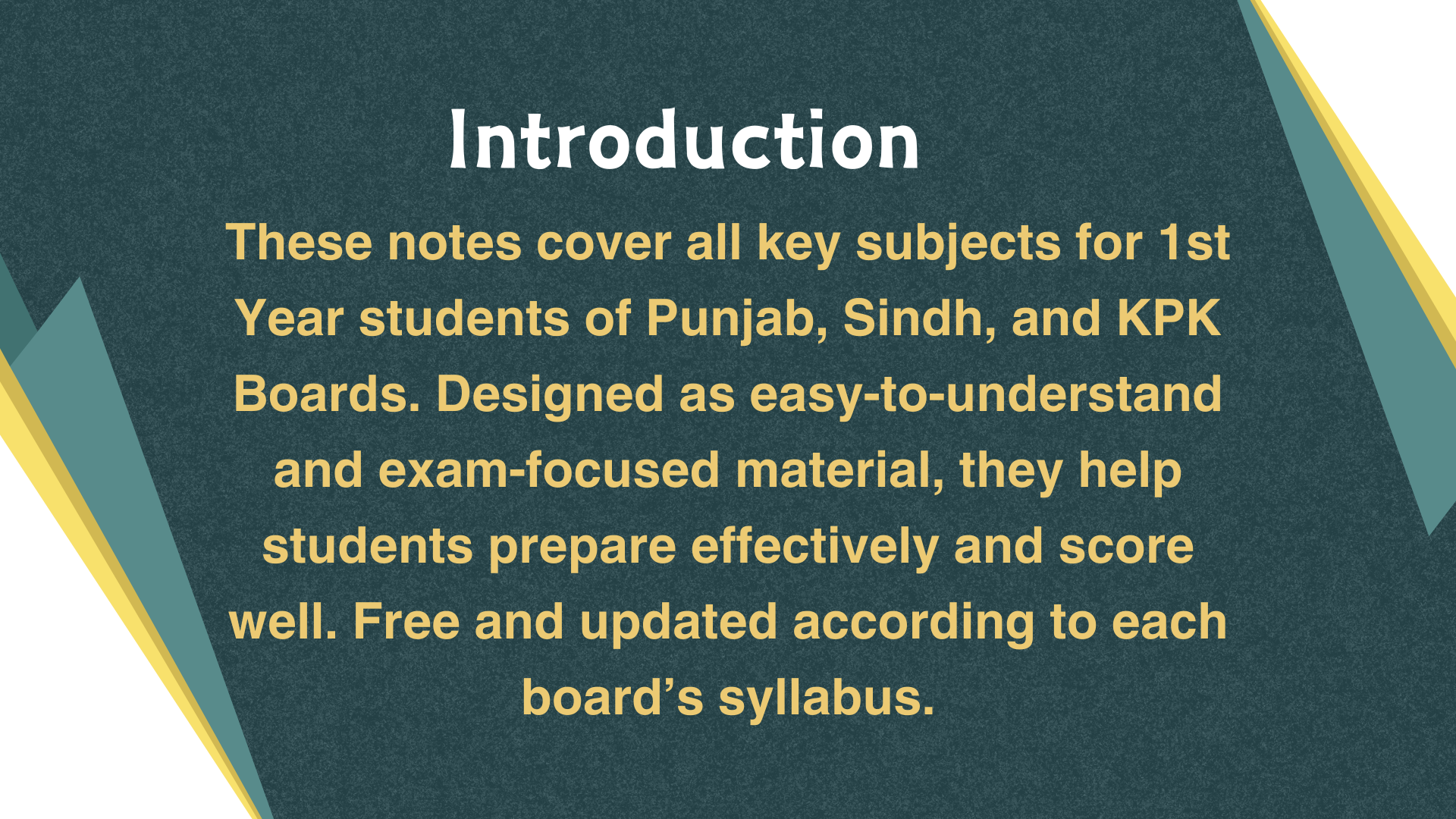 11th Class Notes