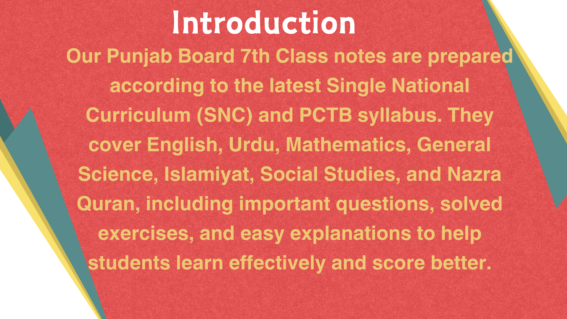 Class 7th Notes