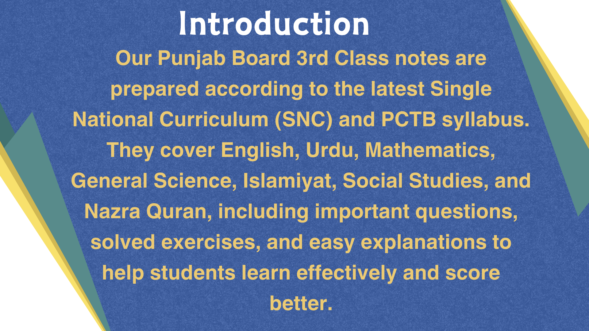Class 3 Notes