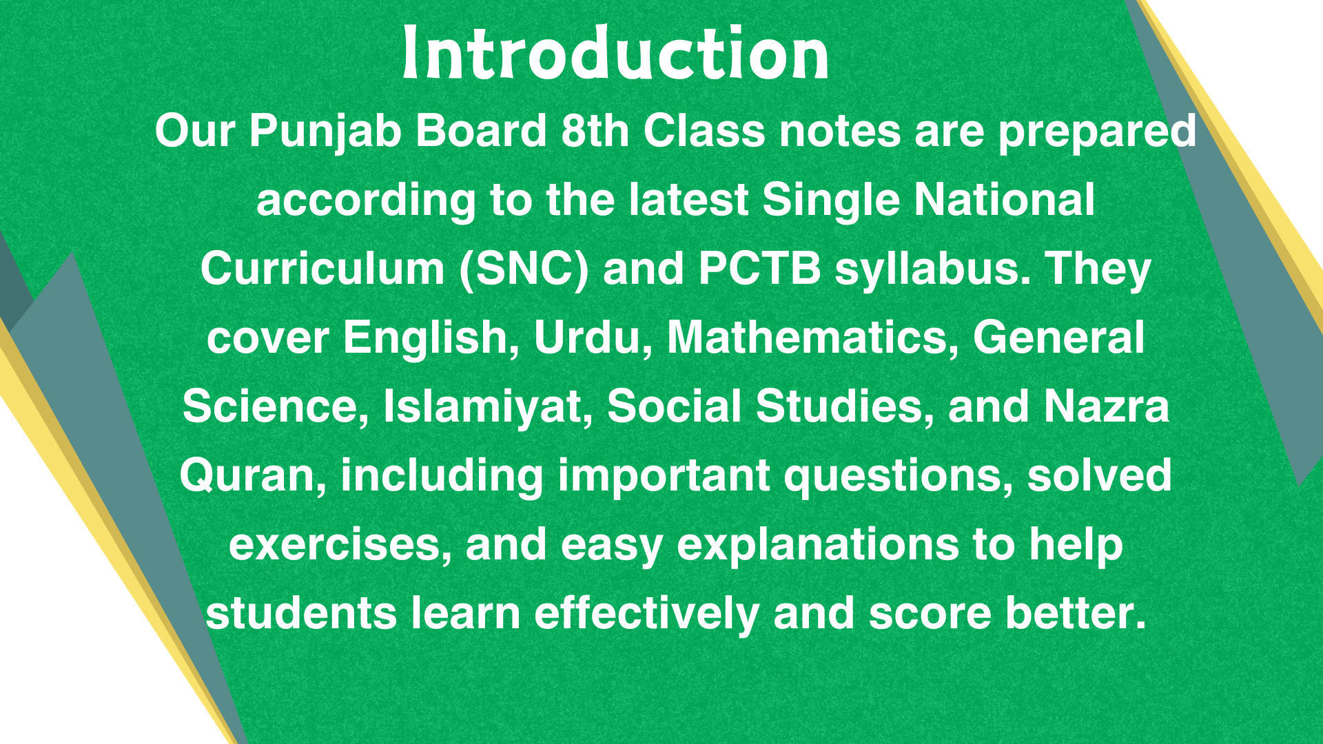 Class 8th Notes