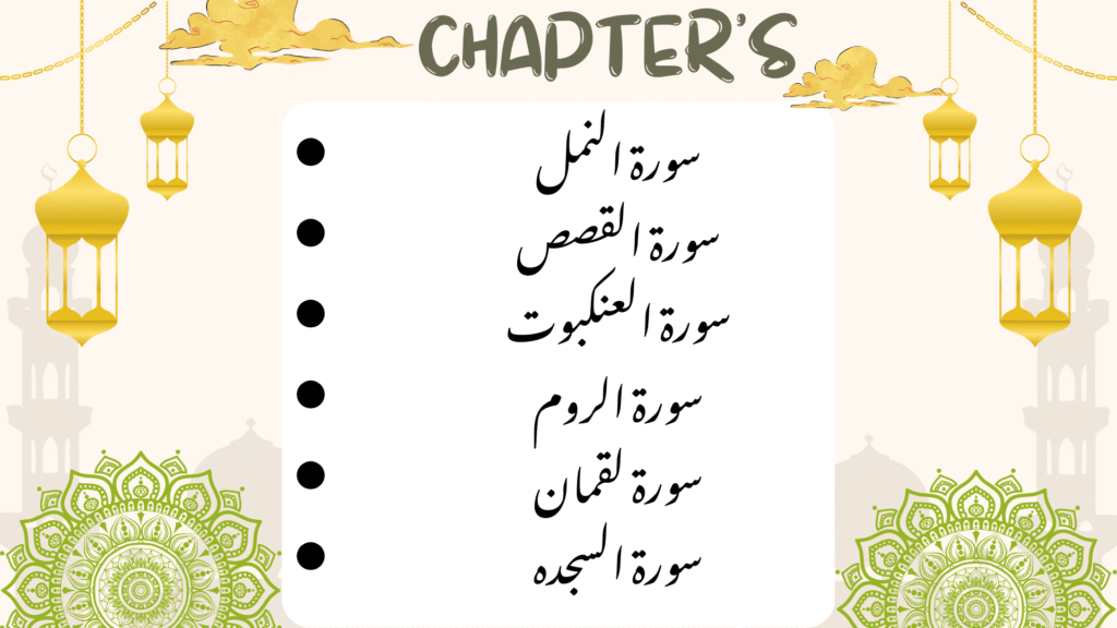 9th class Tarjuma tul Quran test session