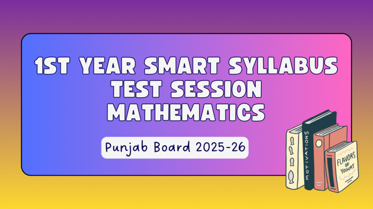 1st Year Mathematics Smart Syllabus Test